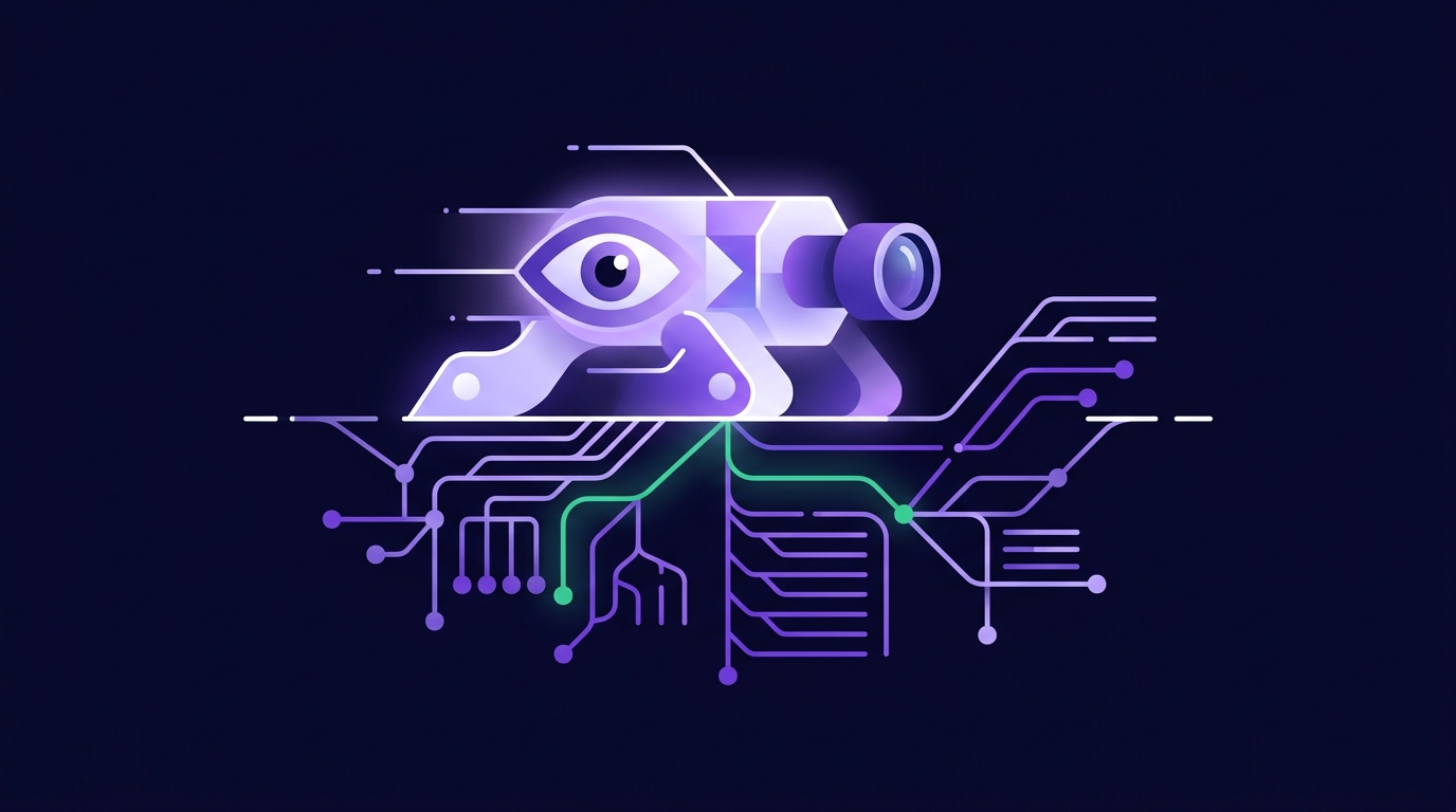 Schema Nedir? Siteye Yapısal Veri Nasıl Eklenir? Yapay zeka arama motorunun web sitesindeki schema yapısal verilerini okumasını gösteren soyut şema illüstrasyonu