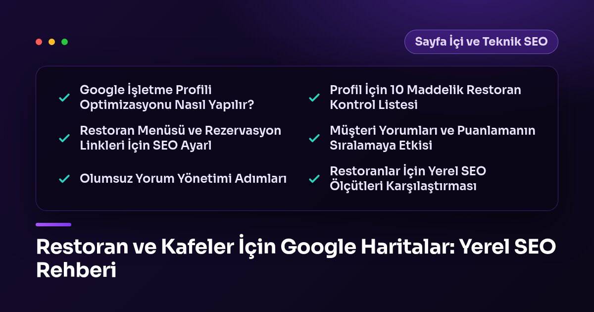 Restoran ve Kafeler İçin Google Haritalar: Yerel SEO Rehberi Şık bir restoranın ahşap masasında duran tablet ekranında yerel arama verileri ve analiz grafikleri.