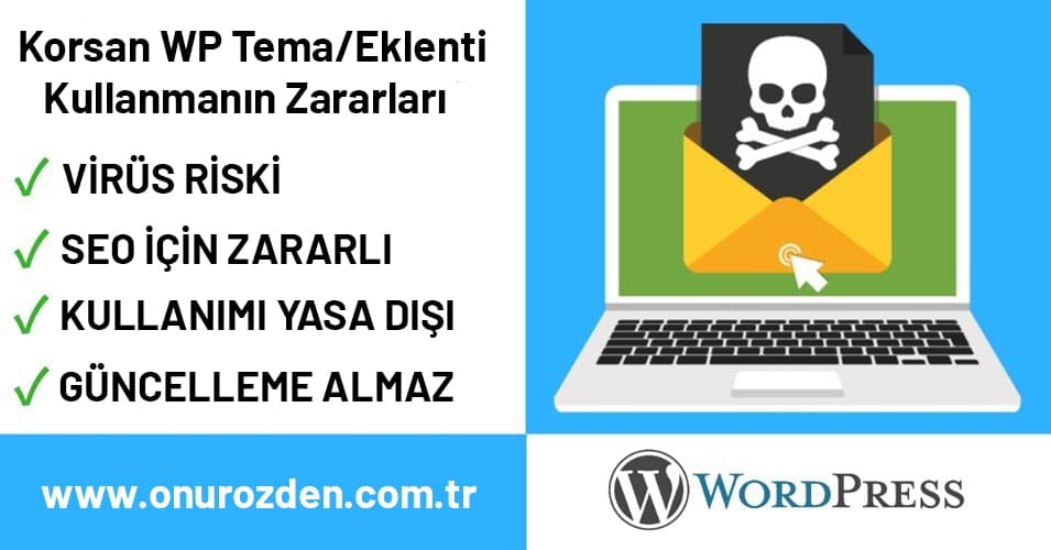 Korsan WordPress Tema / Eklenti Kullanmanın Zararları